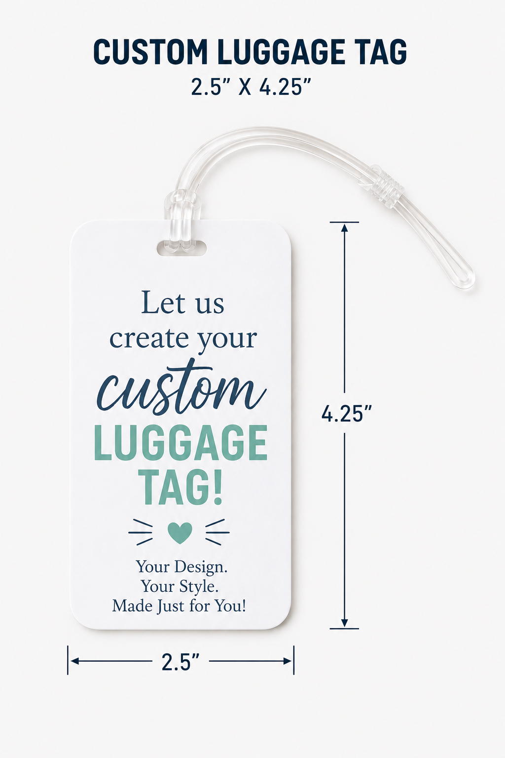 Custom Acrylic Luggage Tag