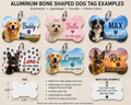 Personalized Aluminum Bone-Shaped Dog Tag