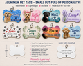 Personalized Aluminum Bone-Shaped Dog Tag