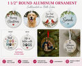 Personalized 1½" Round Aluminum Ornament