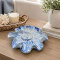 Blue Ceramic Shell Dish