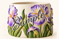 Paint Your Own Embossed Floral Ceramic Vase