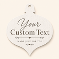 Classic White Wood Ornament