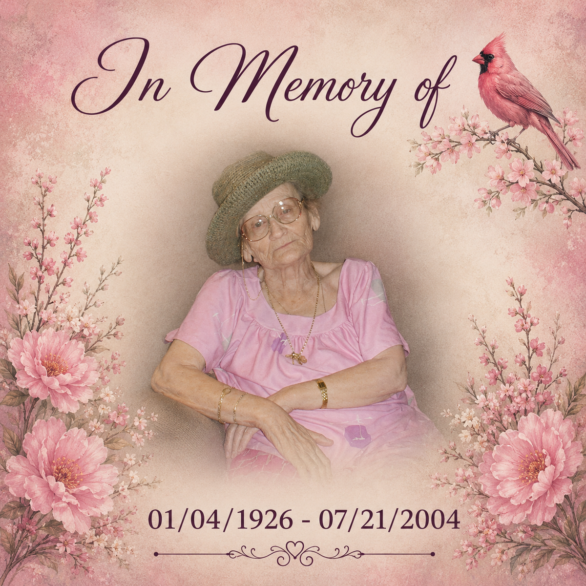 Memorial Photo Plaque