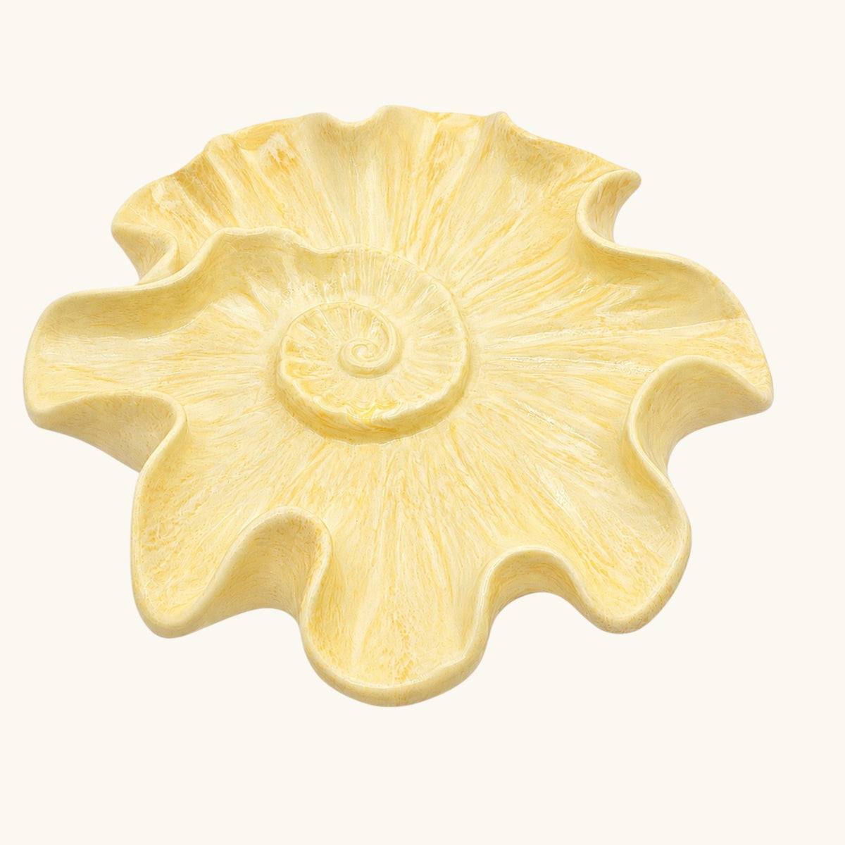 Blue Ceramic Shell Dish
