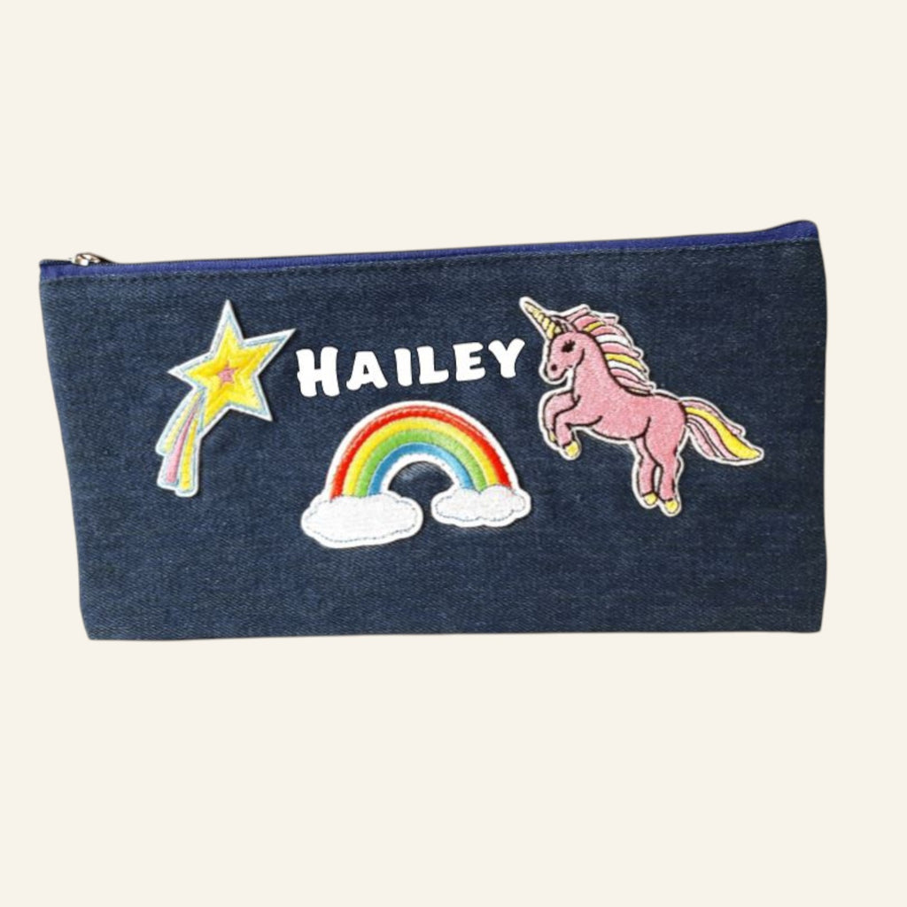 Personalized Denim Pouch
