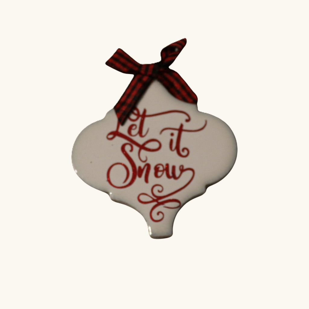 Handmade Ceramic Tile Christmas Ornament