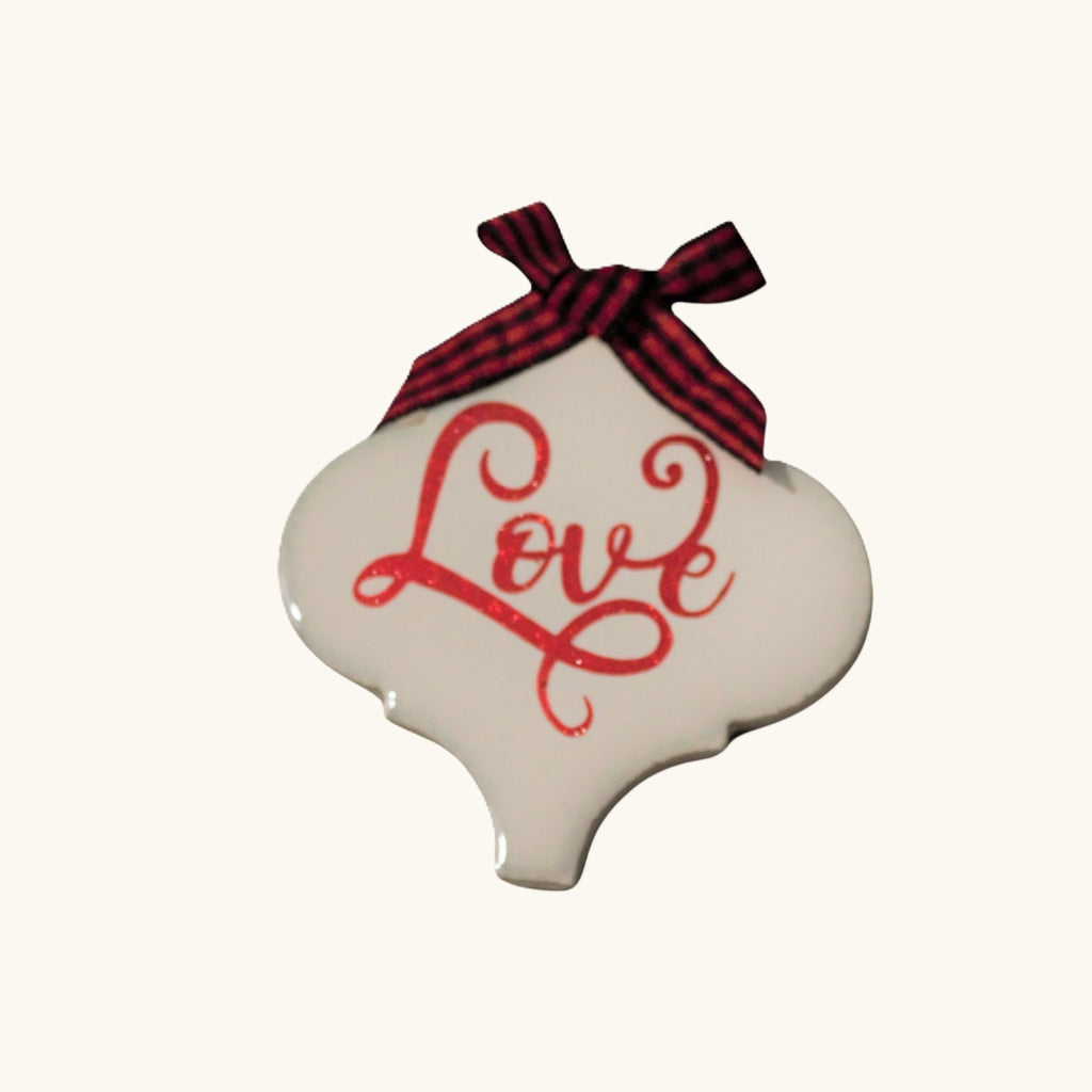 Handmade Ceramic Tile Christmas Ornament