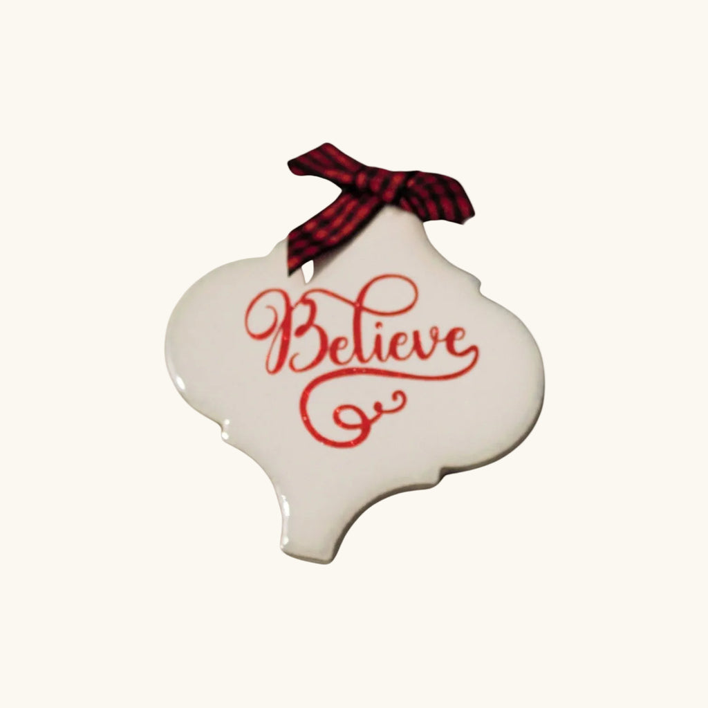 Handmade Ceramic Tile Christmas Ornament