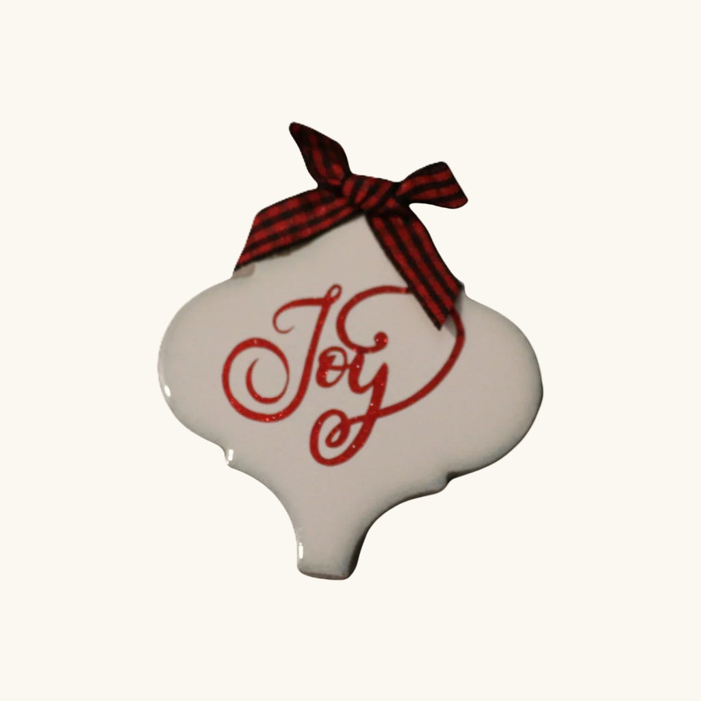 Handmade Ceramic Tile Christmas Ornament
