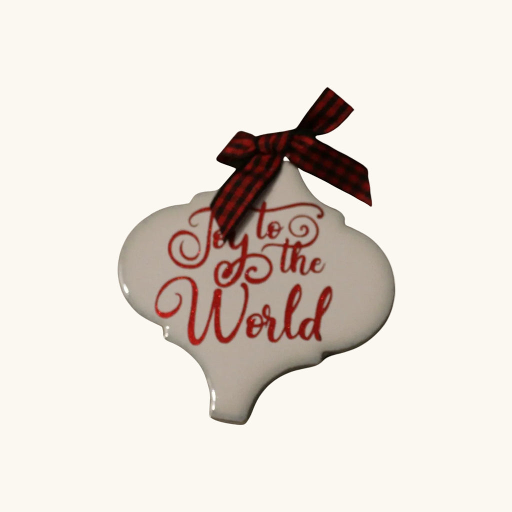 Handmade Ceramic Tile Christmas Ornament