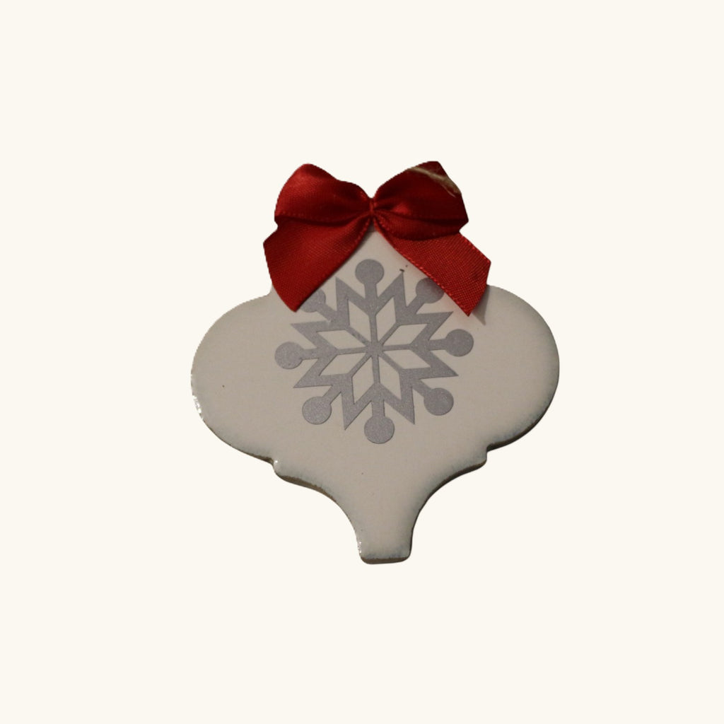 Handmade Ceramic Tile Christmas Ornament