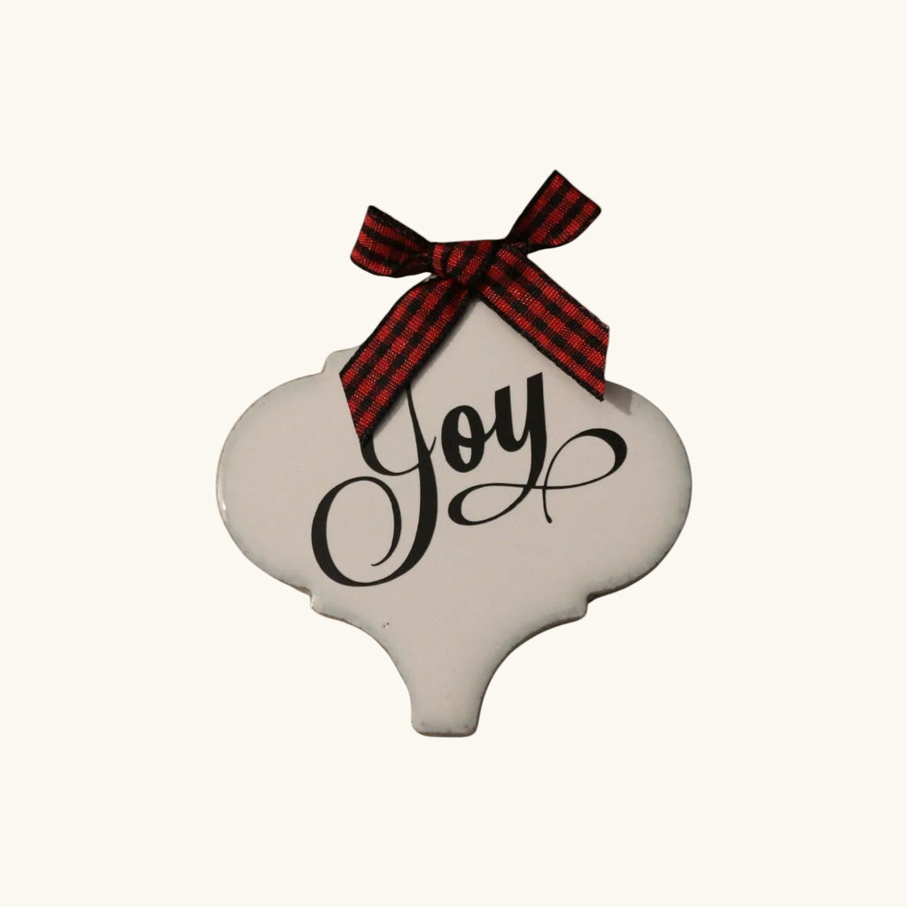Handmade Ceramic Tile Christmas Ornament