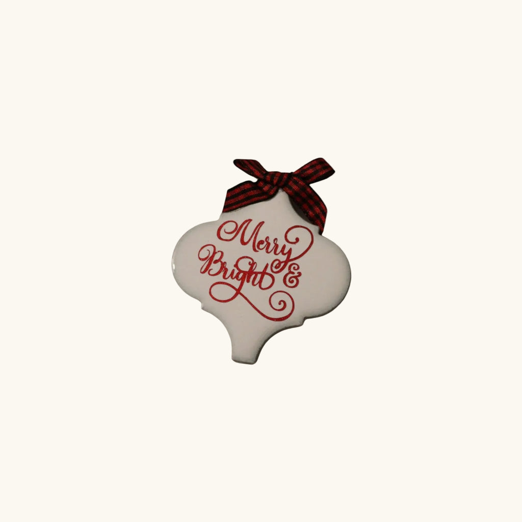 Handmade Ceramic Tile Christmas Ornament