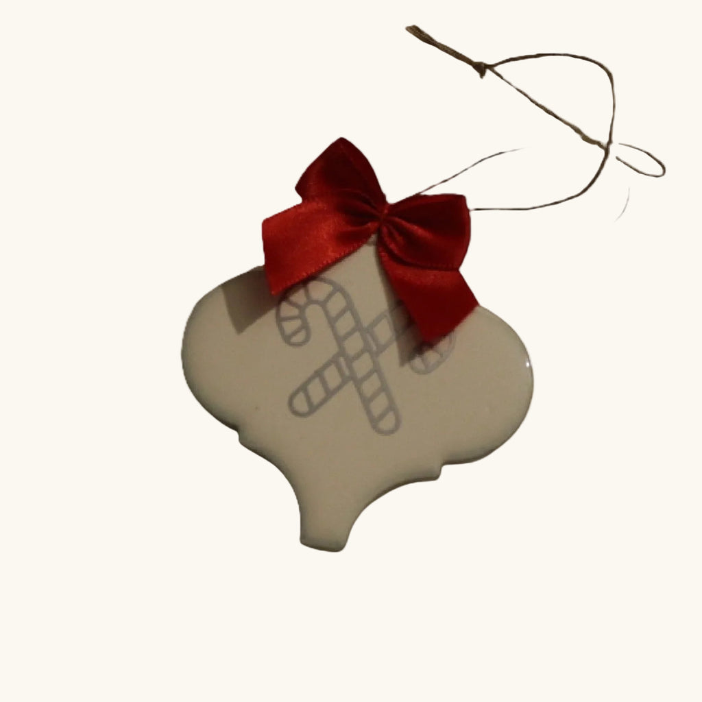 Handmade Ceramic Tile Christmas Ornament