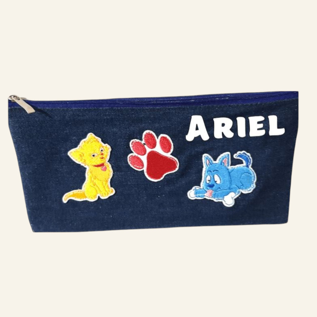 Personalized Denim Pouch