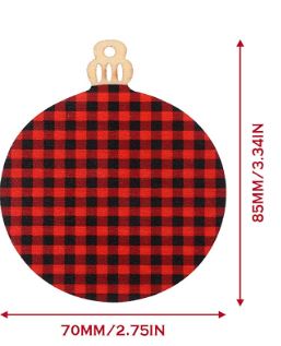 Buffalo Plaid Ornaments