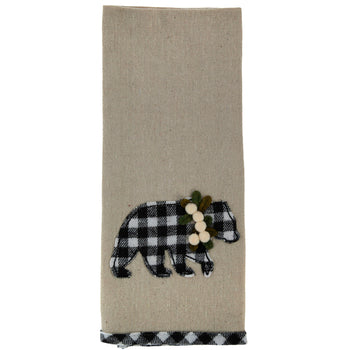 Buffalo Plaid Tea Towel, Personalized Tea Towel, Buffalo Plaid, Tea Towel