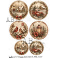 Christmas Keepsake Medallions AB Studios Rice Paper