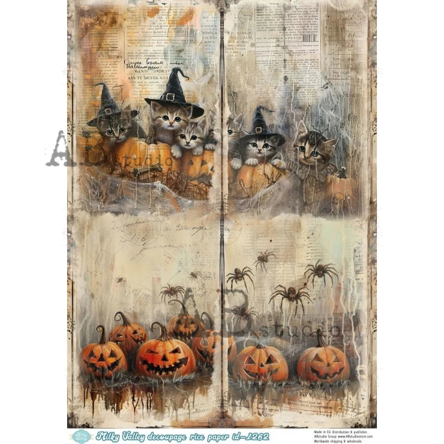 Halloween Mischief Quad Milky Valley Rice Paper