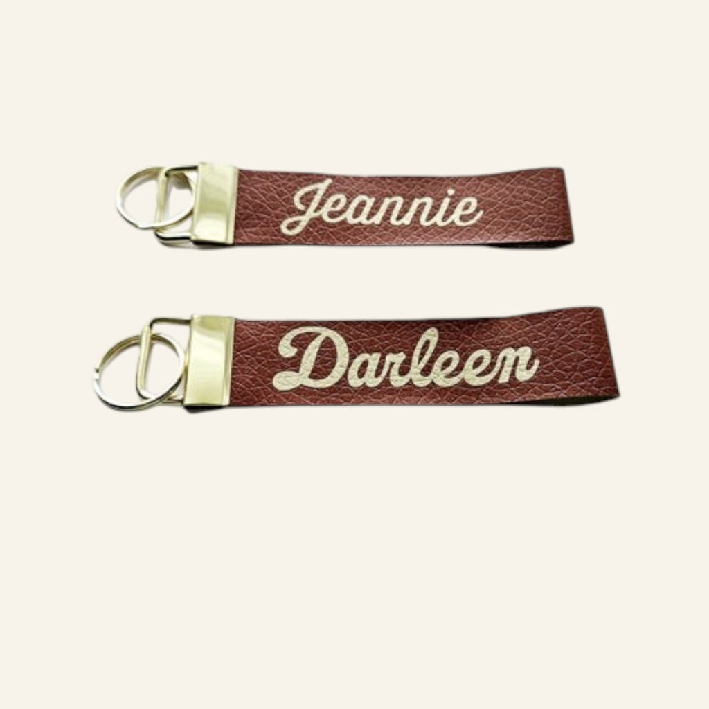 Custom Name Wristlet Keychain