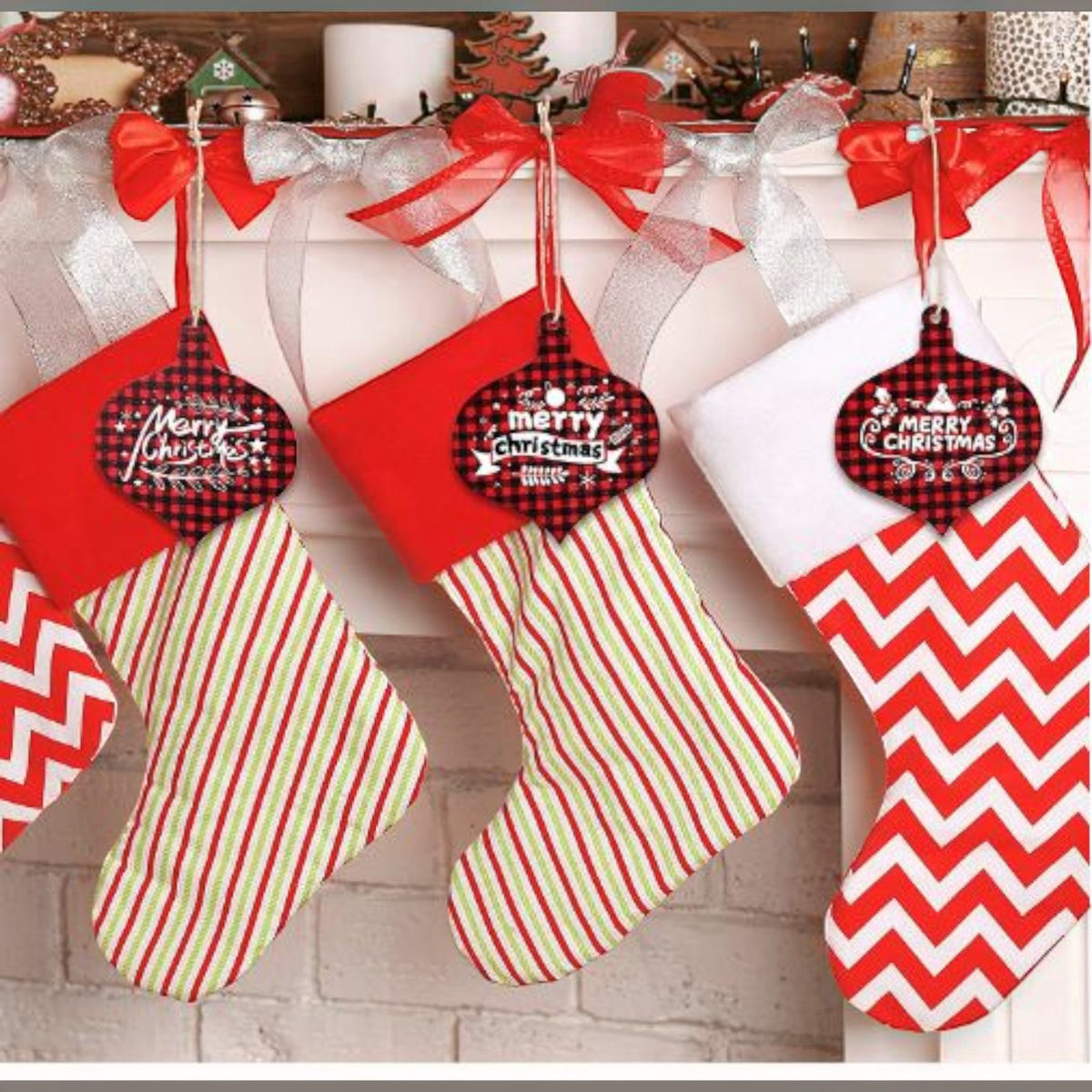 Buffalo Plaid Ornaments