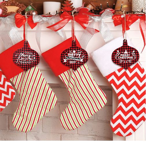 Buffalo Plaid Ornaments